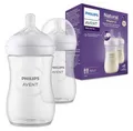 Philips Avent Babyflaschen Natural Response –2x Babyflaschen, 260 ml, Ab 1 Monat