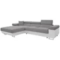 Mirjan24 Ecksofa, Graphit, Textil, 5-Sitzer, links montierbar, L-Form,Rechteckig, 280x170 cm, Wohnzimmer, Sofas & Couches, Wohnlandschaften, Ecksofas