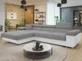 MIRJAN24 Ecksofa Torezio Mini, mit Bettkasten und Schlaffunktion, Einstellbare Kopfstützen, 280x170x70-90 cm