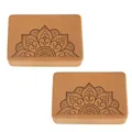 DIVASYA Yogablock Yoga Block Kork, Natürlicher Kork aus Portugal, 22,5 x 15 x 7,5 cm