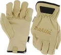 makita Arbeitshandschuhe Leder beige Größe 10, 1 Paar unisex