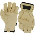 Makita Arbeitshandschuhe P-84648, Echt Leder, beige, Größe 10 / XL