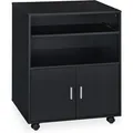 Relaxdays Rollcontainer Spanplatte Schwarz Mit Tastaturauszug 74 cm x 60 cm x 48 cm 17,3 kg