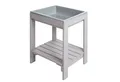 roba® Spieltisch Tiny, wetterfester Massivholz Sand- & Matschtisch, grau lasiert