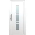 Kunststoff-Haustür K017 Weiß 110 cm x 210 cm Anschlag Links