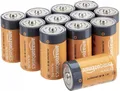 Amazon Basics Everyday Alkalibatterien, Typ D, 1,5 V, 12 Stück - EXP 2025-07