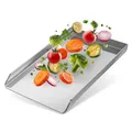 Yourkon Plancha 30 x 40 x 3,5 cm 4mm Stark Edelstahl passend für Webergrill