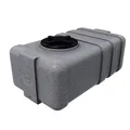 KMND Wassertank 100 Liter - PE-HD Wasserbehälter 3/4 Zoll Gewinde - lebensmittelecht PZH-Zertifiziert Regentonne Hauswasserwerk - UV-beständig flach Eckig Trinkwasser Vorrat - Marmoriert