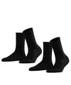FALKE Damen Socken Active Breeze Multipack W So Lyocell einfarbig 2 Paar, Schwarz Black 0010, 35-38