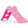 Dolu Mein erster Einhorn Garten Faltbare Rutsche, Einhorn Kinder Indoor Outdoor Garten Spielplatz, Geeignet für Kinder im Alter von 2 bis 6 Jahren - Maße H70 x L111 x B47cm - Pink