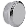 Maul Magnete 61707 silber gebürstet, Neodym Magnet, Ø 16 mm, Höhe 7 mm