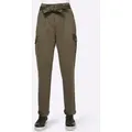 heine Jerseyhose Cargohose Innenbeinlänge ca. 77 cm grün 40