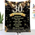 30. Geburtstag Geschenke Decke für Frauen Manner, Kuscheldecke Flauschige Wärmedecke 30. Geburtstag Frauen Geschenk, 30 Geburtstag Frau Geschenke zum 30 Geburtstag Frau Warme Decke Sofa