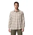 Columbia Cornell Woods Flanell-Langarmhemd für Herren, beige (Chalk Quad Check), Größe M
