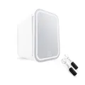 Home Deluxe – Kosmetikkühlschrank LVLY – Fassungsvermögen: 4 l, inkl. LED-Spiegel & 2 Kühlkugeln I Beauty Fridge Make-up Kühlschrank Gesichtspflege Organizer