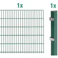 Alberts Anbauset Doppelstabmattenzaun, verschiedene Farben, Zaunhöhe 80 - 200 cm, Länge 2 m