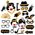 28 Stück 20er Jahre Foto Booth 1920er Jahre Gatsby Photo Booth Requisiten mit...
