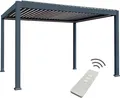 E Bioclimatic Lamellen Pergola elektrisch Lamellendach 4x3m