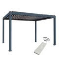 E Bioclimatic Lamellen Pergola elektrisch Lamellendach 4x3m