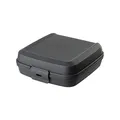 Engelland 1 x Lunchbox, Farbe: Anthrazit, Kunststoff, BPA-frei, Vesperdose, Brotdose, Plastikdose für Kinder, 14 x 14 x 5 cm