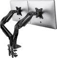 Monitorhalterung 2 Monitore VESA 75 100 360 Drehbar
