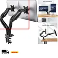 Monitorhalterung 2 Monitore VESA 75 100 360 Drehbar