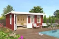 Gartenhaus Outdoor Life Baruda 53 inkl. Fußboden 570 x 415 cm natur
