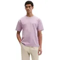 Marc O'Polo T-Shirt loose fit mit Rückenprint lila L (50)