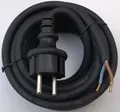 SONDERPREIS   ANSCHLUSSLEITUNG-GUMMI  5m  H07RN-F 2x1,5 mm²   STECKER MASCHINEN