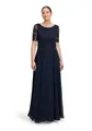 Vera Mont Damen Abendkleid mit Spitze 40, Night Sky