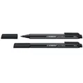 2 x Stabilo Fasermaler pointMax Filzstifte Permanentmarker 0,8 mm schwarz