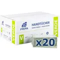 Fripa Papierhandtücher Verde 4021101, 1-lagig, Zick-Zack-Falz, grün, Recyclingpapier, 25 x 23cm, 5000 Stück