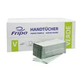 Fripa Papierfabrik Albert Friedrich KG Fripa Papierhandtücher Green, V-Falz, 25 x 23 cm, 1-lagiges Handtuchpapier aus 100% recyceltem Material, 1 Karton = 20 Packungen à 250 Tücher 4021101