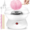 Zuckerwattemaschine Für Zuhause, Zuckerwatte Maschine, Retro Cotton Candy Machine, 450w Für Verschiedene Partys Einfache Bedienung Und Leicht Reinigen Cotton Candy Machine Inkl. Zubehör(Weiß)