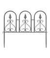 Beeteinfassung Beetzaun Lilie nostalgisch aus Metall 57 x 48 x 1 cm, Dehner