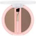essence brow powder duo set, Augenbrauen Puder, Nr. 01, Braun, definierend, natürlich, vegan, ohne Mikroplastikpartikel, Nanopartikel frei, ohne Parfüm, 1er Pack (1.8g)