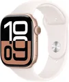 Apple Watch Series 10 (46mm) GPS Alu mit Sportarm M/L (roségold/blassrosa)