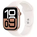 APPLE Watch Series 10 GPS 46mm Rose Gold Aluminium Case with Light Blush Sport Band - M/L
