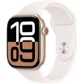 Apple Watch Series 10 Sportarmband M/L 46mm Aluminium GPS roségold/blassrosa NEU