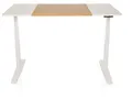 HJH OFFICE Schreibtisch STAND elektrisch höhenverstellbar (T3, weiß/Eiche)