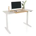 hjh OFFICE Elektrisch höhenverstellbarer Schreibtisch STAND T3 MDF Platte, Gestell aus Stahl
