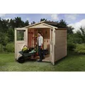 WEKA Gartenhaus "323 Gr.1", Holz, BxHxT: 225 x 221 x 171 cm (Außenmaße inkl. Dachüberstand) - beige