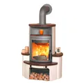 HARK Kaminofen "Avenso GT ECOplus", braun, 6 kW, Dauerbrand geeignet