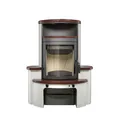 Hark Dauerbrandofen Kaminofen Avenso GT ECOplus Ofenkacheln jola-braun/stone 6kW