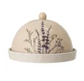 Bloomingville Butterdose Bloomingville Bea Butterdose rund 15x10 cm Natur Steingut, Steingut, (Packung)