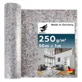 AQUILA Profi Malervlies 50m x 1m, 250 g/m², Kein Durchsickern, hochwertiges Abdeckvlies zum Streichen, Schutz für Böden & Möbel, rutsch- & reißfest, Made in Germany