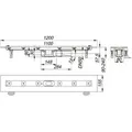 Dallmer Duschrinne CeraLine Plan F 1100mm, DN50