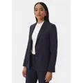 Comma Blusenblazer Blazer mit leichtem Futter Logo blau 36