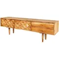riess-ambiente Tv-Lowboard, Braun, Holz, Holz, 145x45x35 cm, Wohnzimmer, Wohnwände, Lowboards, Lowboards stehend