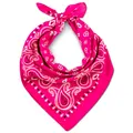 LOVARZI Bandana Rosa Damen - Vielseitiges Halstuch Pink - Modisches Bandanas Damen - Perfektes für Sommer & Alltag